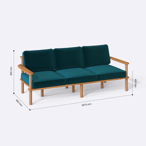 Bral Three Seat Sofa