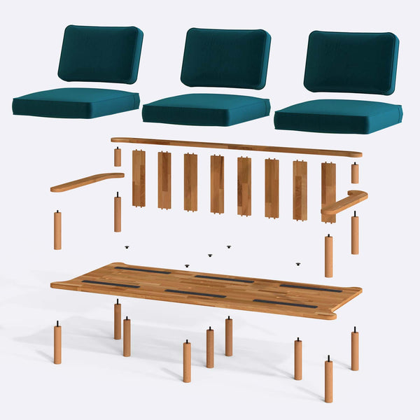 Bral Three Seat Sofa