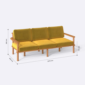 Bral Three Seat Sofa