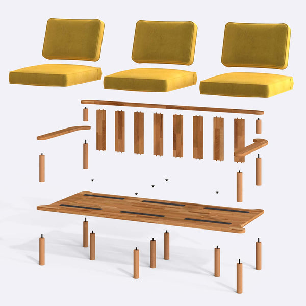 Bral Three Seat Sofa