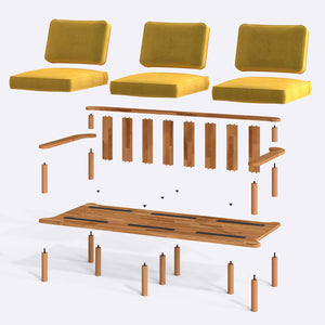 Bral Three Seat Sofa