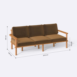 Bral Three Seat Sofa