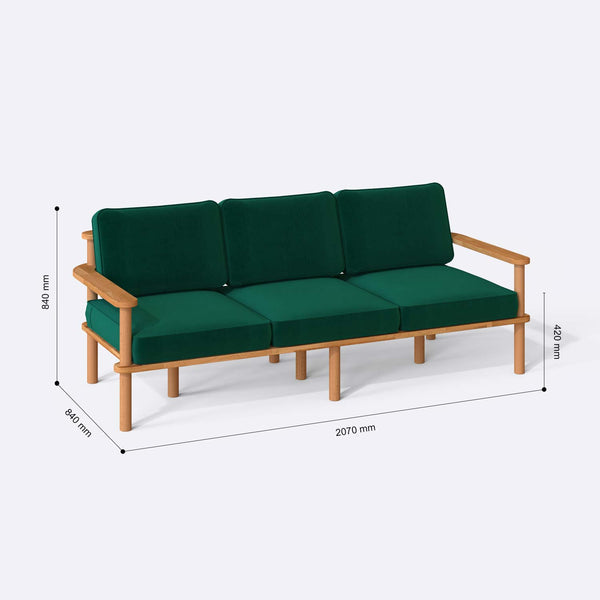 Bral Three Seat Sofa