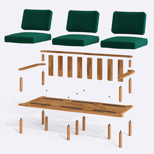 Bral Three Seat Sofa