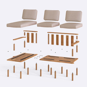 Bral Two Seat with Right Chaise