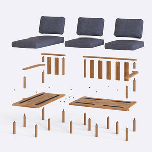 Bral Two Seat with Right Chaise