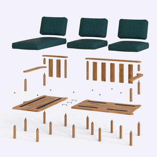 Bral Two Seat with Right Chaise