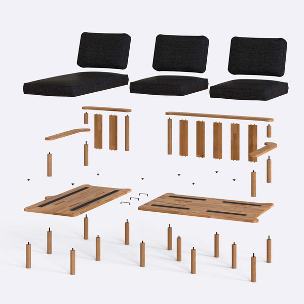 Bral Two Seat with Right Chaise