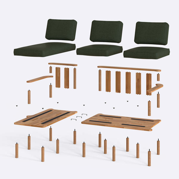 Bral Two Seat with Right Chaise