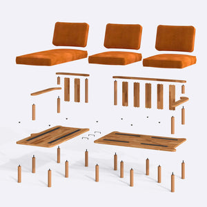 Bral Two Seat with Right Chaise