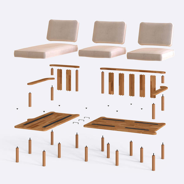 Bral Two Seat with Right Chaise