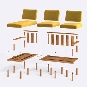 Bral Two Seat with Right Chaise