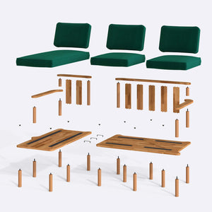 Bral Two Seat with Right Chaise