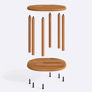 Ube Coffee Table – 17" x 17" (44 x 44 cm)