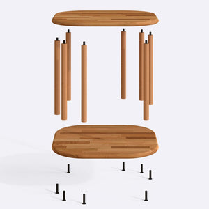 Ube Coffee Table – 23" x 23" (58 x 58 cm)