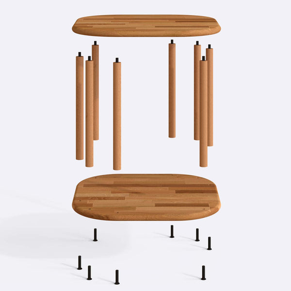 Ube Coffee Table – 23" x 23" (58 x 58 cm)