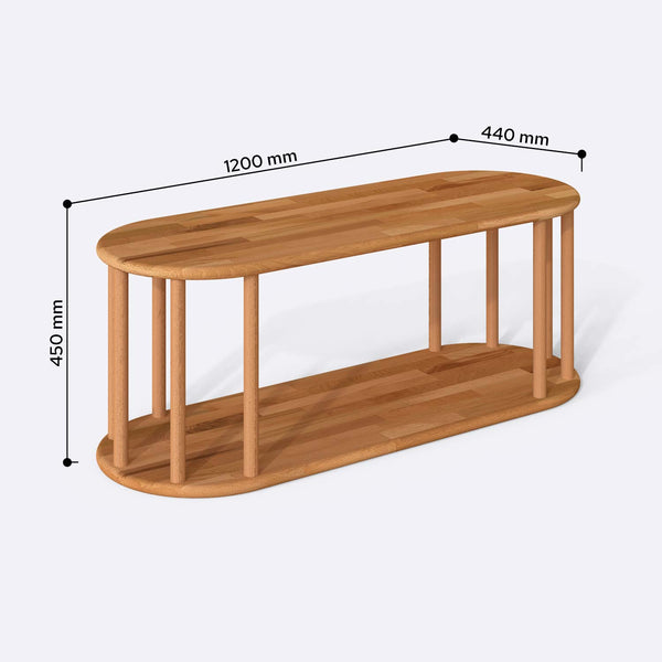 Juve Coffee Table – 47" x 17" (120 x 44 cm)
