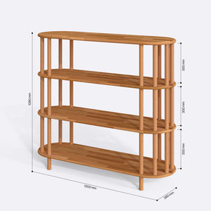 Juve 4 Bookcase – 47" x 15" (120 x 38 cm)