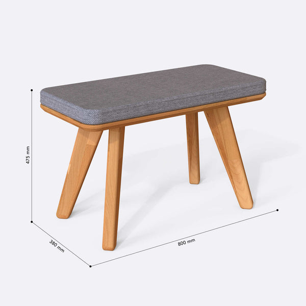 Han Bench – 31" x 15" (80 x 38 cm)