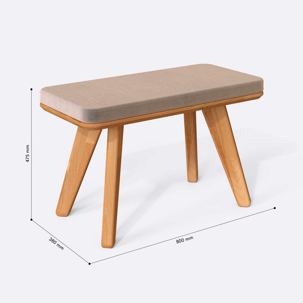 Han Bench – 31" x 15" (80 x 38 cm)