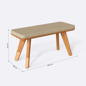 Han Bench – 39" x 15" (100 x 38 cm)