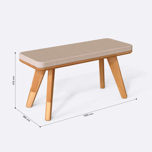 Han Bench – 39" x 15" (100 x 38 cm)