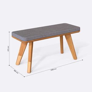 Han Bench – 39" x 15" (100 x 38 cm)