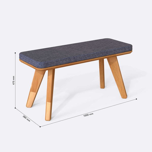 Han Bench – 39" x 15" (100 x 38 cm)