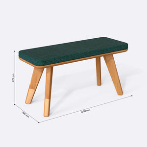 Han Bench – 39" x 15" (100 x 38 cm)