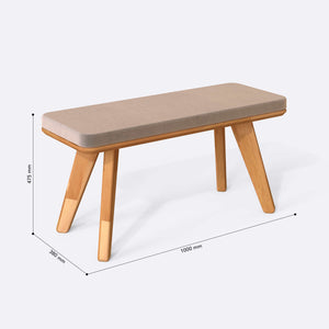 Han Bench – 39" x 15" (100 x 38 cm)