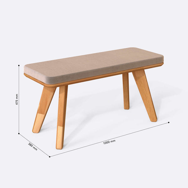 Han Bench – 39" x 15" (100 x 38 cm)