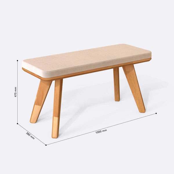 Han Bench – 39" x 15" (100 x 38 cm)