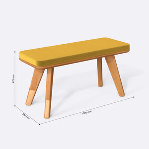 Han Bench – 39" x 15" (100 x 38 cm)