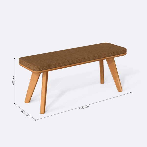 Han Bench – 47" x 15" (120 x 38 cm)