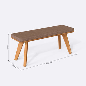 Han Bench – 47" x 15" (120 x 38 cm)