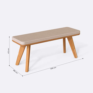 Han Bench – 47" x 15" (120 x 38 cm)