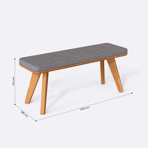 Han Bench – 47" x 15" (120 x 38 cm)