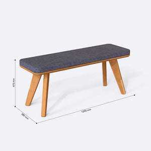 Han Bench – 47" x 15" (120 x 38 cm)