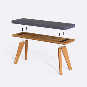 Han Bench – 47" x 15" (120 x 38 cm)