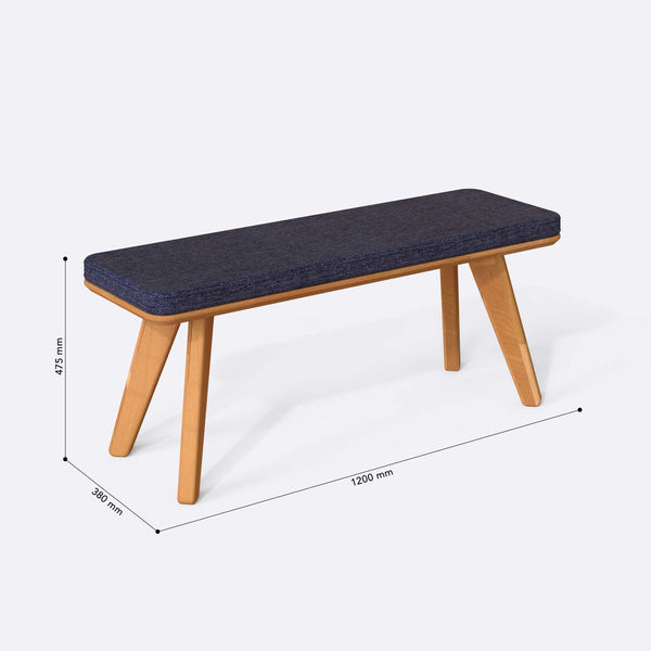 Han Bench – 47" x 15" (120 x 38 cm)