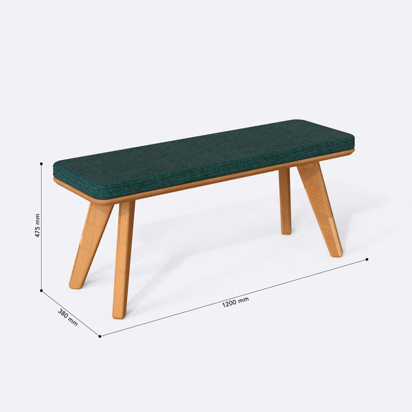 Han Bench – 47" x 15" (120 x 38 cm)