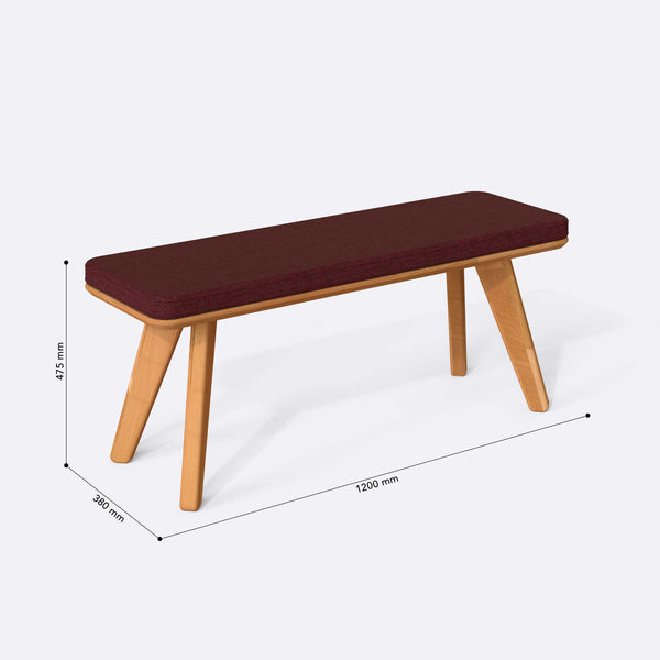 Han Bench – 47" x 15" (120 x 38 cm)