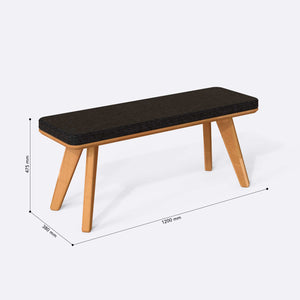 Han Bench – 47" x 15" (120 x 38 cm)