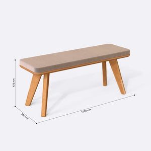 Han Bench – 47" x 15" (120 x 38 cm)