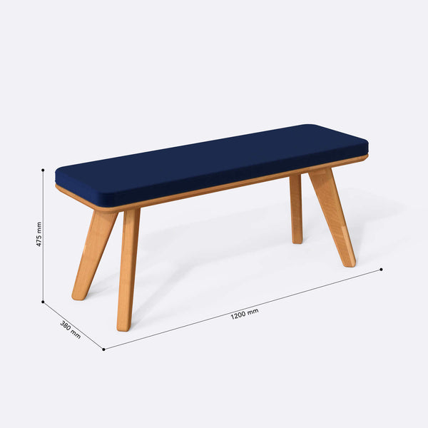 Han Bench – 47" x 15" (120 x 38 cm)