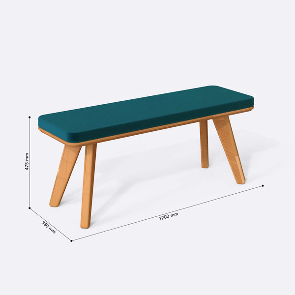 Han Bench – 47" x 15" (120 x 38 cm)