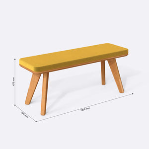Han Bench – 47" x 15" (120 x 38 cm)