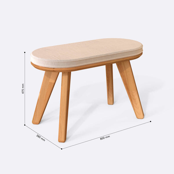 Yase Bench – 31" x 15" (80 x 38 cm)