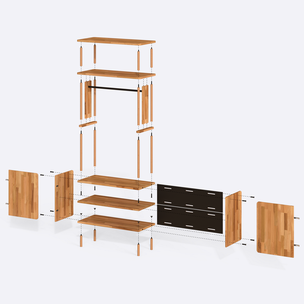 Talsen Wardrobe – 39" x 18" (100 x 46 cm)