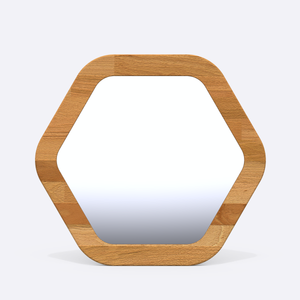 Lue Hexagon Mirror – 17" x 17" (44 x 44 cm)